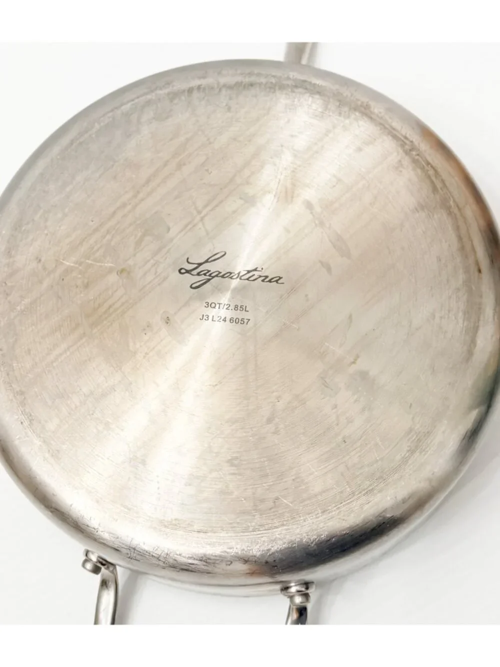 Lagostina 3 Quart Stainless Steel Frying Pan Stock Skillet